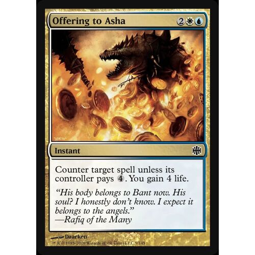 Offering To Asha Alara Reborn Mtg Vo