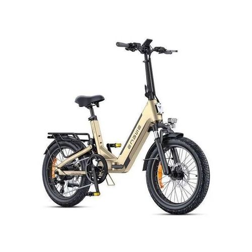 Engwe L20 3.0 Boost - Vélo Électrique Pliable 20 Pouces - Batterie Amovible 48 V 13,5 Ah - Autonomie 100 Kilomètres - Or