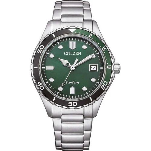 Montre - Acier Vert - Citizen - Aw1828-80x