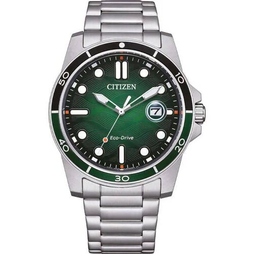 Montre - Acier Vert - Citizen - Aw1811-82x
