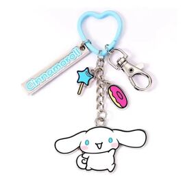 Sac à dos avec pendentif en peluche d'animal de dessin animé Hello Kitty décoré en forme de