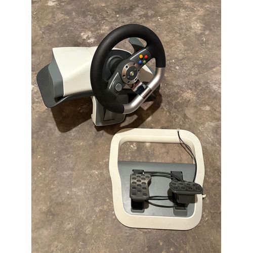 Volant Xbox 360 officiel avec pédales - Excellent état