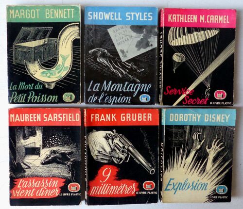 Lot De 14 Romans Policiers - Collection La Tour De Londres (Nicholson & Watson 1947-1950) N°3-7-14-19-20-22-23-24-32-36-37-43-49-55 - Frank Gruber, Dorothy Disney, Mignon G. Eberhart, James Fox, Etc.