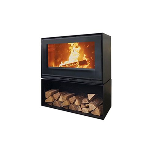 Godin - Poêle à bois fonte 10kw noir 411203PEINTANTHRACITE