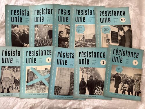 Résistance Unie, Revue Internationale De La Résistance, 1963, Les 10 Revues De L'Année 1963, Excellent État
