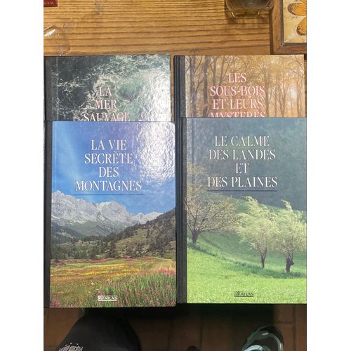 Lot De 4 Encyclopédie, Édition, Atlas