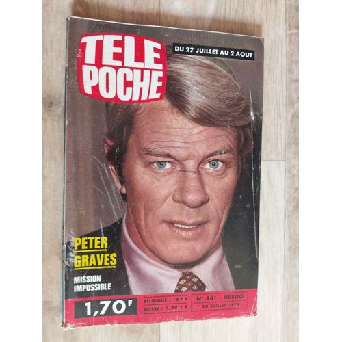 Télé Poche N° 441 Peter Graves Mission Impossible - Sheila Roman Photo - La Brigade Des Maléfices...