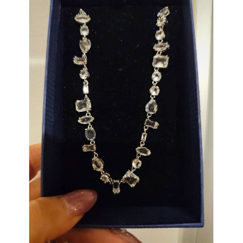 Collier Swarovski Collection Gema Blanc Argenté