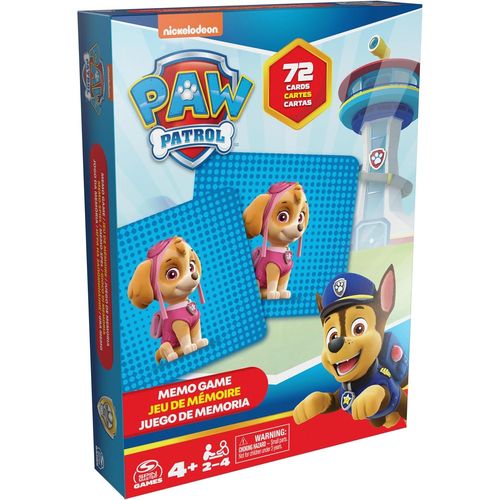 Spin Master Games - Jeu De Mémoire 72 Cartes - Paw Patrol / Pat Patrouille