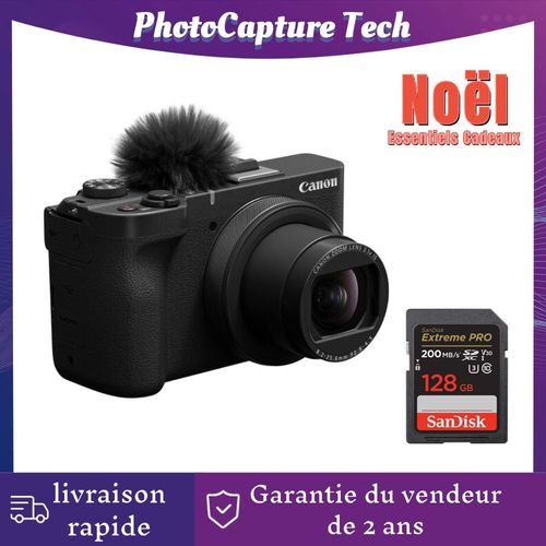 Canon PowerShot V1 22.3 mpix + Sandisk 128 Go 200Mb/s