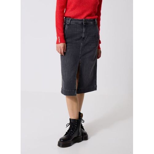 Vêtements Replay Jupe 11 Oz Black Od Black Comfort Denim Coupe Midi Pour Femme