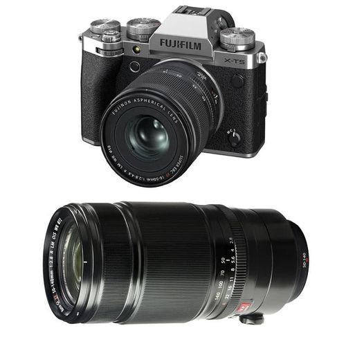 FUJIFILM X-T5 Silver + 16-50mm + 50-140mm Garanti 3 ans