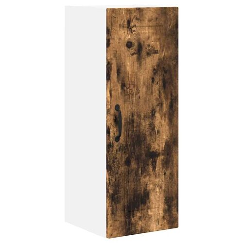vidaXL Meuble mural de cuisine avec étagère Chêne fumé 30 x 31 x 80 cm