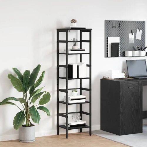 vidaXL Étagère Chêne noir 40 x 29,5 x 149 cm Bois d'ingénierie