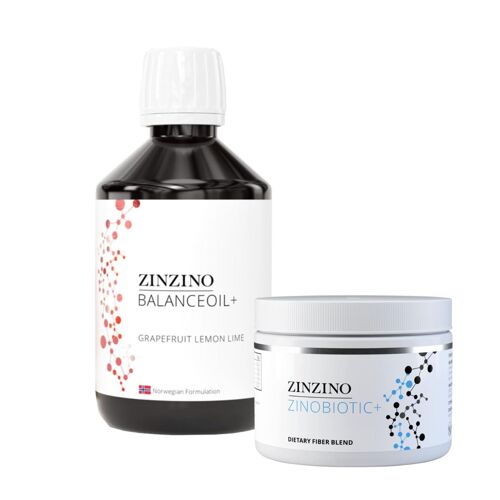 Kit Duo Zinzino - Huile D'équilibre+ Pamplemousse-Citron-Lime 300ml + Zinobiotic+ 