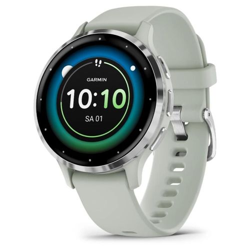Garmin Venu 3S AMOLED 41 mm - Gris avec bracelet Silicone Gris - , Argent Wifi GPS (010-02785-01)