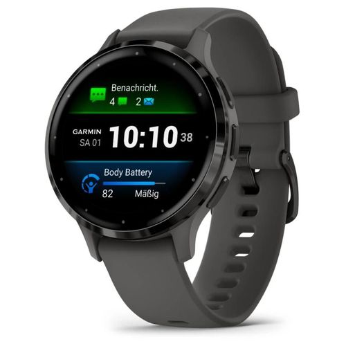Garmin Venu 3S AMOLED 41 mm - Gris avec bracelet Silicone Gris - Wifi GPS (010-02785-00)