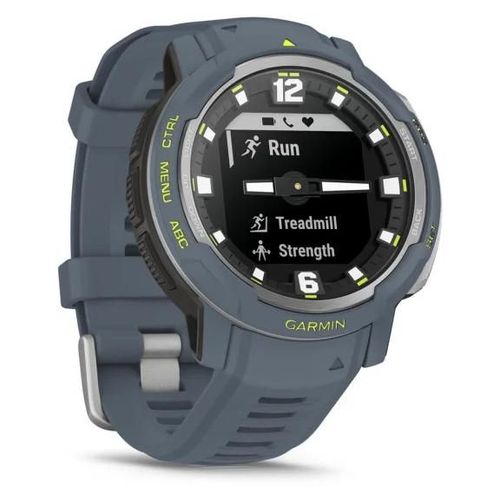 Garmin Instinct Crossover - Standard Edition 45 mm Hybride - Bleu avec bracelet Silicone Bleu - GPS (010-02730-04)
