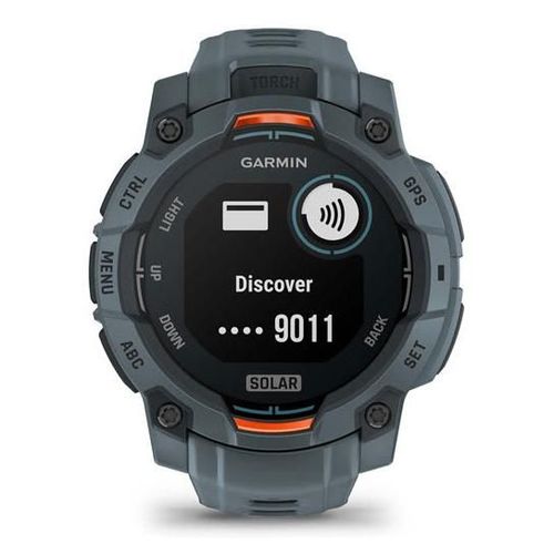 Garmin Instinct 3 45 mm - Titane avec bracelet Silicone Gris - Wifi GPS (010-02934-01)