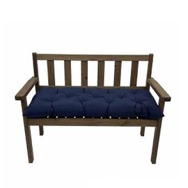 Coussins Pour Chaises D'exterieur, Coussin Capitonne Pour Banc De Jardin, 101,6 Cm X 50,8 Cm, Bleu Marine