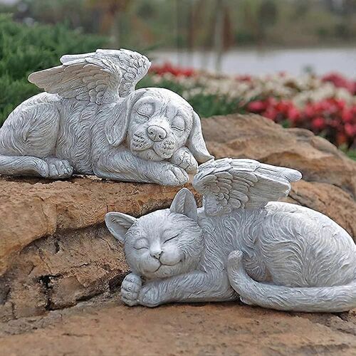 Monuments Commemoratifs Pour Animaux De Compagnie, Plaques Commemoratives Pour Chiens, Statues Funeraires D'anges Pour Animaux De Compagnie, Statues Commemoratives Pour Chats Et Chiens, Statues D'animaux Endormis