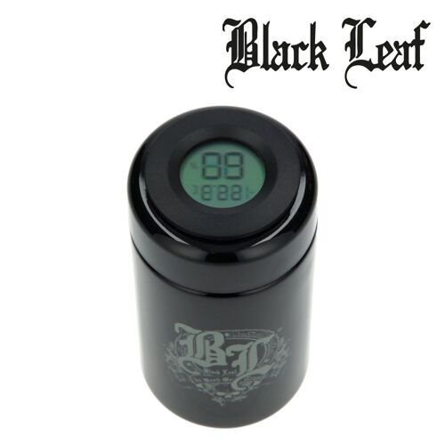 JARRE EN VERRE BLACK LEAF VIOLET 120ML AVEC INDICATEUR