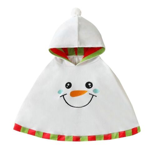 Cape Festive Pour Enfants, Chale De Noel Pour Femmes, Noel, Fetes, Tenues, Dessin Anime, Pere Noel, Bonhomme De Neige, Renne, 90 Blanc/Jardin Opulent
