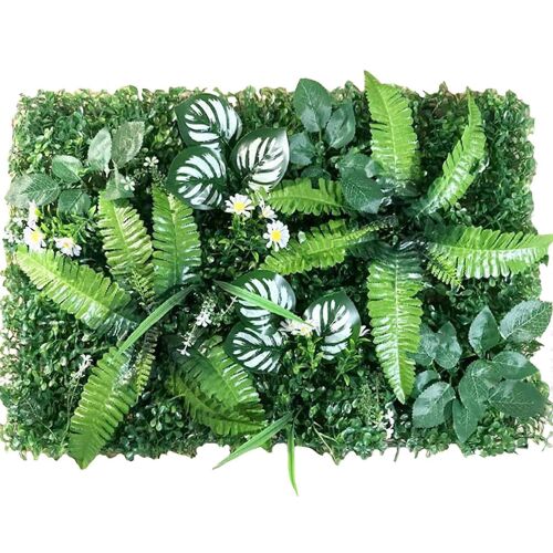 Panneaux Muraux Vegetaux Artificiels, 40 X 60 Cm, Mur Vegetal, Decoration Verte Realiste