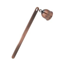 Extincteur en acier inoxydable avec poignee et eteignoir integre.