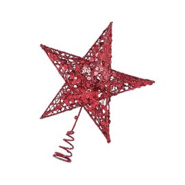 etoile de Noel en plastique scintillante pour decorer le sapin et orner la couronne. Decoration de Noel pour la maison.