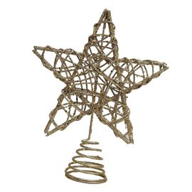 etoile de Noel decorative pour sapin, petite etoile en fer, accessoire festif pour sapin.