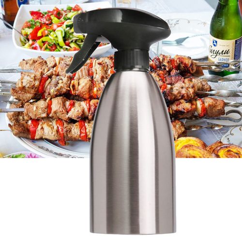 Bouteille Pulvérisatrice D'huile En Acier Inoxydable 500 Ml, Sans Bpa, Étanche, Pour Cuisine, Barbecue, Salade, Vinaigre, Sauce Soja, Citron, Lavable Au Lave-Vaisselle, Réutilisable