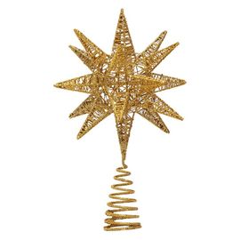 Étoile de Noël décorative pour sommet de sapin 20 x 30 cm, ornement léger de 149 g idéal pour arbres de fête, intérieur, jardin, événements et cadeau festif