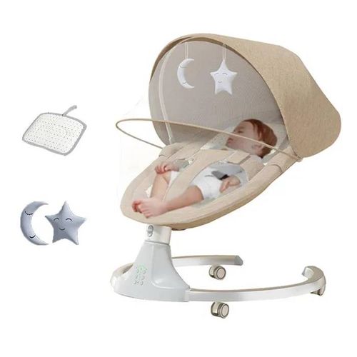 Transat Bebe Multifonctionnel Magic Zc Balancelle Bebe Electrique Bluetooth Musique 0-24 Mois Max 15 Kg 5 Vitesses De Balancement
