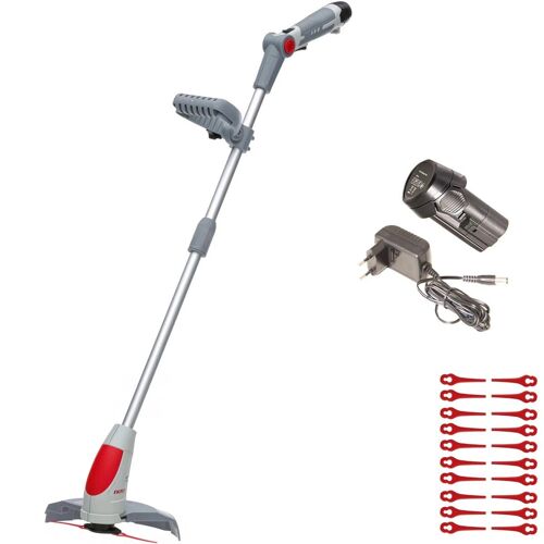 Coupe bordure à batterie 12V Lithium 2,5Ah - Chargeur 12V - 20 Couteaux en nylon Inclus IKRA