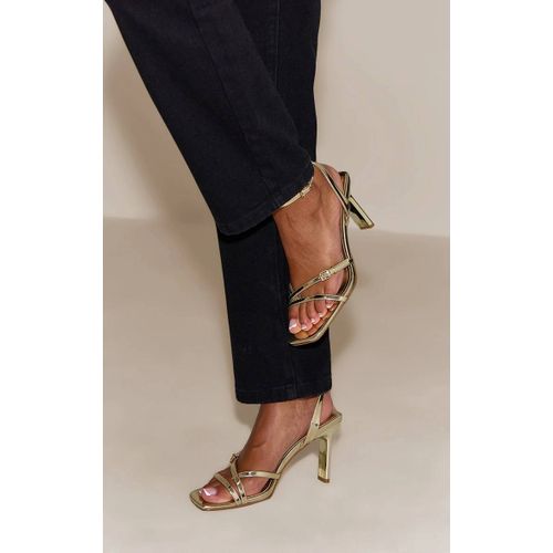 Sandales Dorées Métalliques Boucles