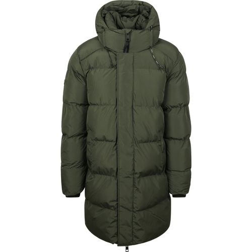 Superdry Veste Bouffante Long Hooded Mousse Vert Vert Foncé Taille M