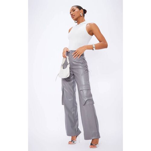 Femme Pantalon Cargo Gris Ardoise À Lacets | Taille 36