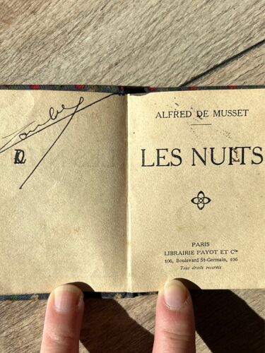 Bibliothèque Miniature, Les Nuits, Alfred De Musset