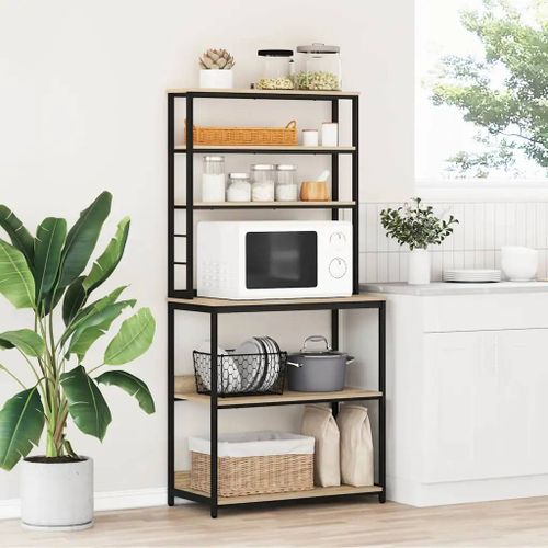 Vidaxl Étagère De Cuisine Chêne Sonoma 80 X 40 X 168 Cm