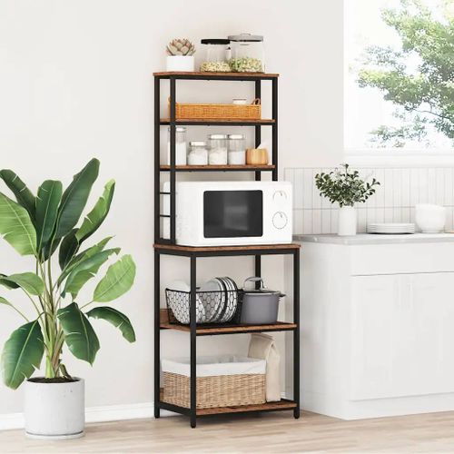 vidaXL Étagère de cuisine Bois Ancien 60 x 40 x 168 cm