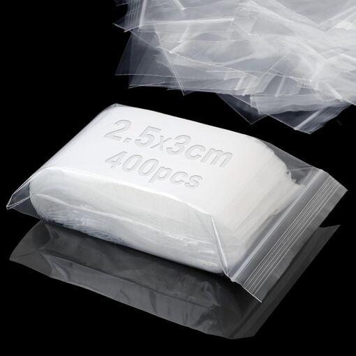 Lot De 100 Sacs Refermables En Mylar - 12x18 Cm, Fenêtre Transparente, Pour Aliments, Rangement, Noir