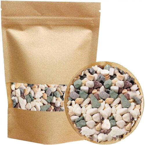 MEVRONISSHOP-Pierres décoratives 900 g - Pierres décoratives blanches pour vases, petites pierres décoratives pour pot de fleurs, aquarium, plantes succulentes, aménagement paysager, maison et jardin