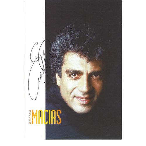 Autographe Enrico Macias