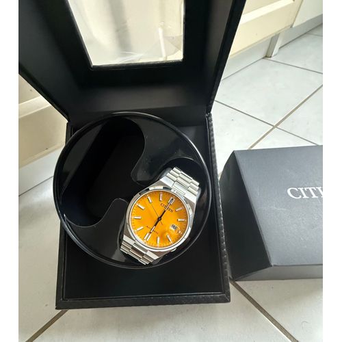 Montre Automatique Citizen Tusyosa Jaune Citron Série Limitée En Boîte !
