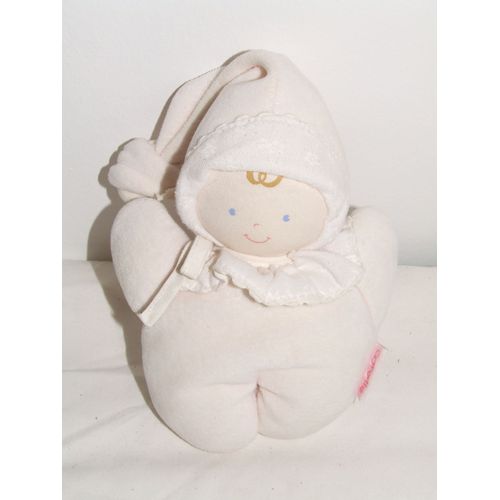 POUPEE LUTIN COROLLE ROSE PALE GRELOT 18 cm