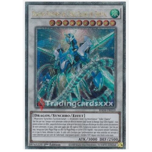 Yu Gi Oh Ra04 Fr059 Dragon Synchro De L'Aile Claire De Cristal Quarter Century