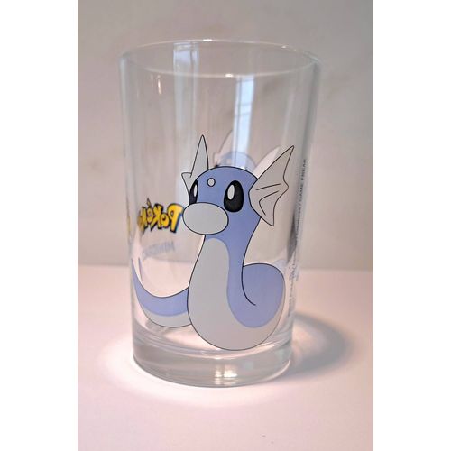 Verre Pokemon Minidraco À Eau Moutarde Licence Nintendo Amora Maille Glas