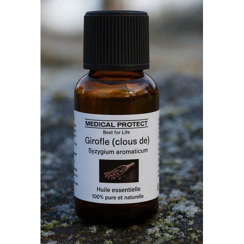 Huile Essentielle De Girofle (Clous De) - Eugenia Caryophyllus - 15 Ml - Compte Gouttes Et Sécurité Enfants 