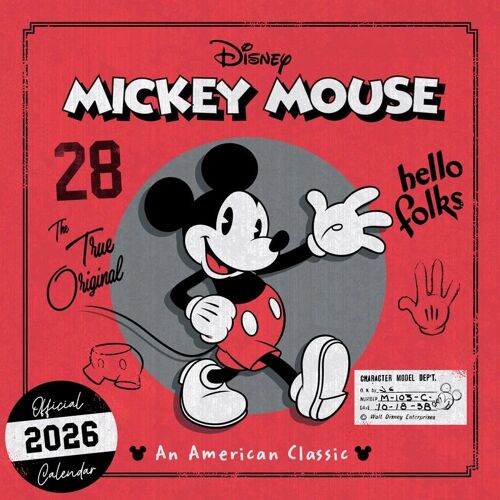 Calendrier Mickey Mouse 2026